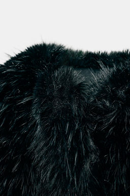 SHORT FAUX FUR COAT ZW COLLECTION