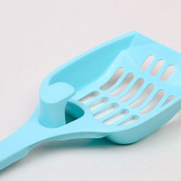 Туалет закрытый с совком, 47 х 40 х 39 см, бело-голубой - Пижон фото 11