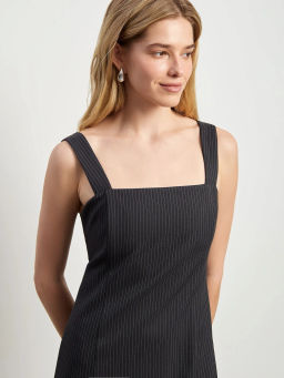 Стильный сарафан из костюмной ткани - Emka фото 3