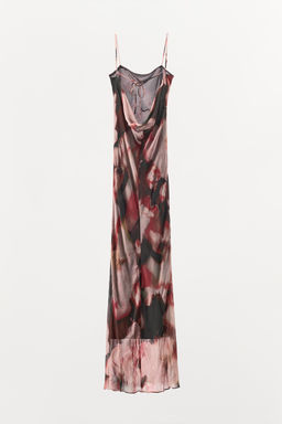 FLORAL BEADED PRINT DRESS - Zara фото 7