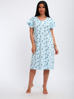 Сорочка женская (01064 синий) - Плиона фото 2