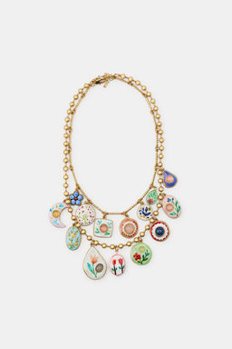 PACK 2 COLLARES CHARMS RESINA / Dorado - Zara фото 2