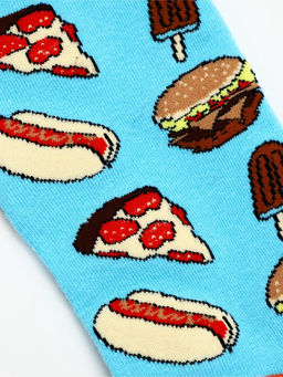 Подарочный набор: гель для душа пиво 250 мл и носки с пиццей, Чистое счастье