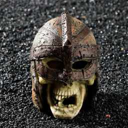 Декор для аквариума Череп в шлеме, 11 х 9 х 12 см - Simaland фото 2