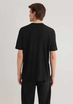 Batman Bask?l? Siyah Tisort - Mavi фото 6