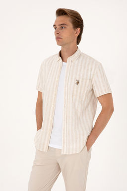Erkek Camel K_sa Kollu G_mlek - U.s. polo assn фото 3