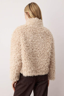 Ekru Regular Kal?p Coban Kapamal? Kurk Mont TWOAW26MO00019 - Trendyolmilla фото 6