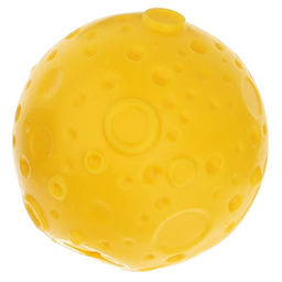 "Пэт тойс (Pet toys)" Игрушка для собаки "Луна" д7см h7,5см, резиновая, для лакомств и сухого корма, на картоне, цвета в ассортименте: желтый, серый, черный (Китай)