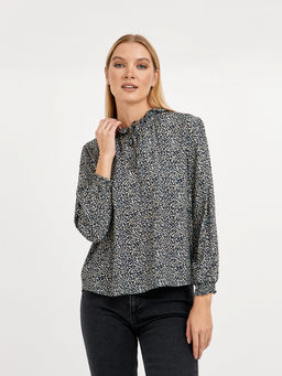 рубашка женская из вискозы с принтом - Glenfield фото 4