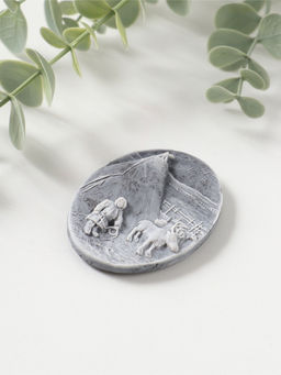 Магнит "У чума" (барельеф), 6,5см