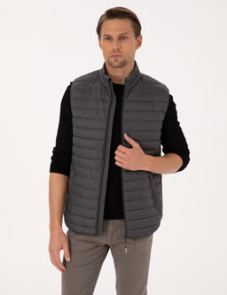 Antrasit Kapitone Yelek