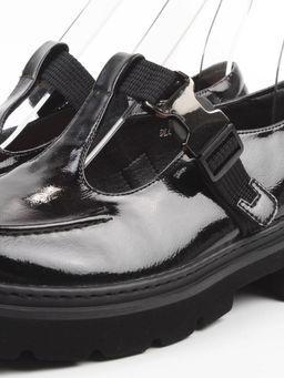 06-DLG06-2 BLACK Туфли женские (натуральная кожа)