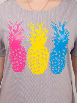 Туника женская кулирка "ДЖУС" МЕЛКИЙ ГОРОХ