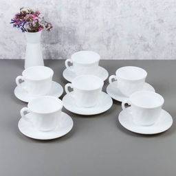 Чайный набор 12 предметов 200 мл белая А / XWB190HP55-6E (WHITE) /уп 8/ - Галеонтрейд фото 12