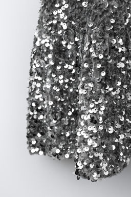 RUFFLED SEQUIN DRESS - Zara фото 3