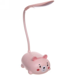 Цена за 2 шт. Светильник настольный "Marmalade-Мишка" LED 28,5*9,2*6,8см USB 5v 3w, Розовый