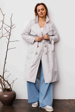 Плащ AURA 7033-170 жемчужный