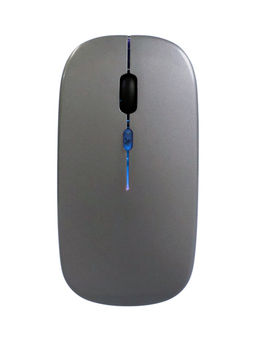 Мышь MB-2.4 беспроводная, оптическая, подсветка, 800-1600 dpi, USB, Bluetooth, серая
