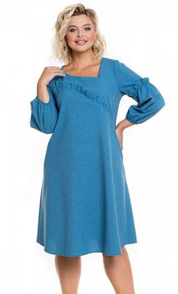 Платье 1181 бирюзово-голубой