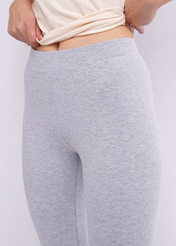 CLE LL001/1у Лосины укороч. жен. (ЧБ база) меланж серый - Clever wear фото 4
