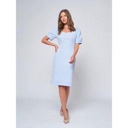 УЦЕНКА. Платье-футляр голубого цвета длины мини - 1001dress фото 5