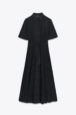 ZW COLLECTION EMBROIDERED SHIRT DRESS - Zara фото 17