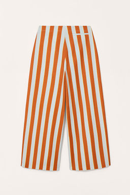 LIMITED EDITION STRIPED WIDE-LEG TROUSERS - Zara фото 6