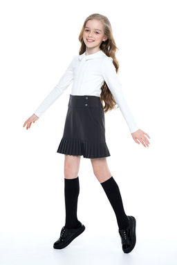 Молочная школьная блуза Инфанта, модель 0665  фото 5