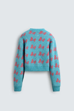 INTARSIA BOW CARDIGAN HARRY LAMBERT FOR ZARA X DISNEY  фото 3