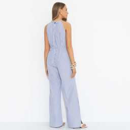 Комбинезон лёгкий, Проникновение в образ (полоска, с поясом) - Charutti фото 11