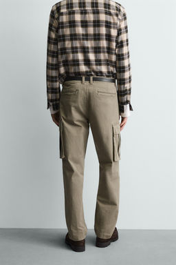RELAXED FIT CARGO TROUSERS - Zara фото 3