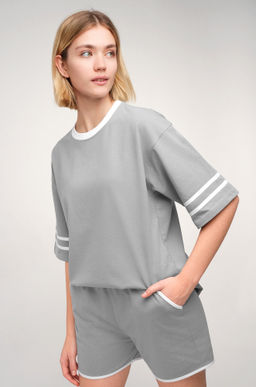 Женский костюм оверсайз из хлопка Happyfox