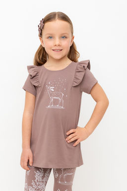 КР 5904/капучино к515 блузка (туника) для дев - Crockid фото 5