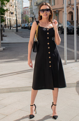 Романтичное платье черный