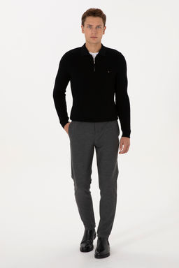 Erkek Gri Jogger Fit Kanvas / Chino Pantolon - U.s. polo assn фото 7