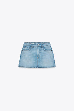 TRF DENIM SKORT - Zara фото 6