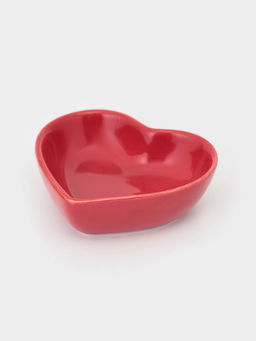 Соусники «Сердце», 7.8×7.2×2.5 см, набор 4 шт., керамика, красные