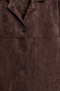 FAUX SUEDE OVERSHIRT - Zara фото 3