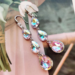 Серьги с чешскими кристаллами