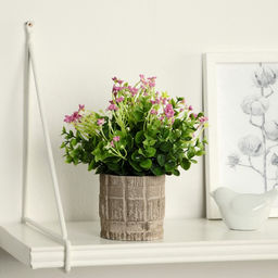 Искусственный цветок в горшке Фиалка химера, 8?17 см, МИКС