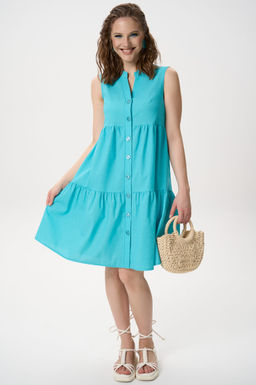 Сарафан Жаркое лето (бирюзовый) - Эльза фото 8