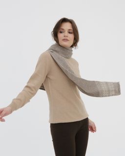 Шарф из шерсти яка UL OLb серый