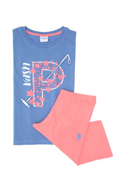 K_z _ocuk Mavi Pijama Tak_m_ Sepette S_rpriz _ndirim - U.s. polo assn фото 8