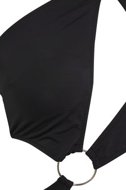 TRENDYOLMILLA Leopar Desenli Halter Yaka Aksesuarl? High Leg Brazilian Mayokini TBESS23MA00068 фото 6