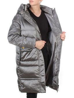 9106 DARK GREY Пальто зимнее женское FLOWEROVE (200 гр. холлофайбера) - Fashion фото 9