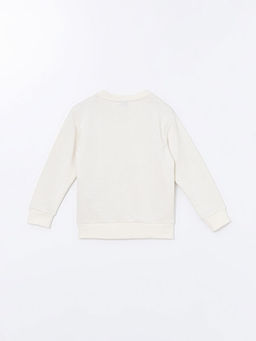 Bisiklet Yaka Basic Uzun Kollu Erkek ?ocuk Sweatshirt - Waikiki фото 3
