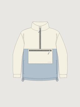 Кофта 4т41426 молочный/лед