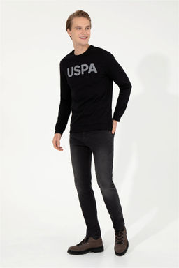 Мужской черный базовый свитшот - U.s. polo assn фото 4