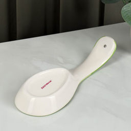 Подставка под ложку Доляна Олива, 21.57.5 см, керамика, белая фото 4