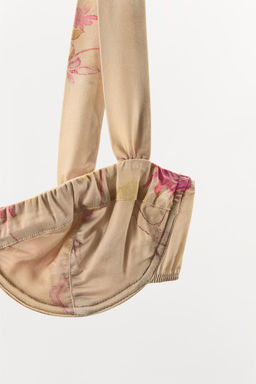 PRINTED UNDERWIRE BRA - Zara фото 5